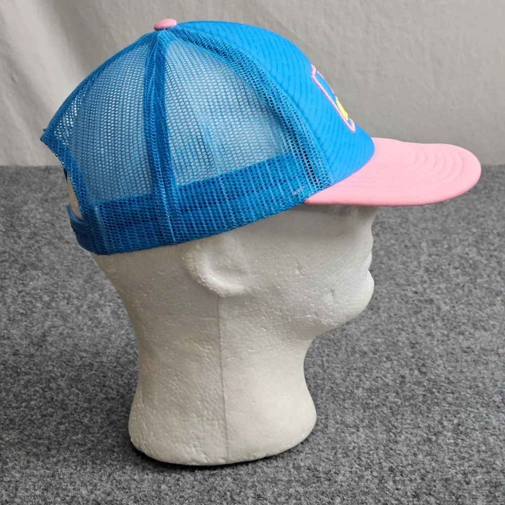Bud Light Womens Trucker Hat Blue Pink Mesh Y2K Retro 90s Throwback Cap Festival